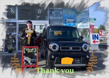 K様　新車ﾊｽﾗｰご納車おめでとうございます！